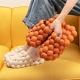 thumbnail image 2 of Zapatillas antideslizantes de secado rápido Suela gruesa Sandalias suaves de baño Mujer Multicolor Inicio Zapatillas antideslizantes Naranja 39-40 1 par tholdsy HA008973-21, 2 of 6