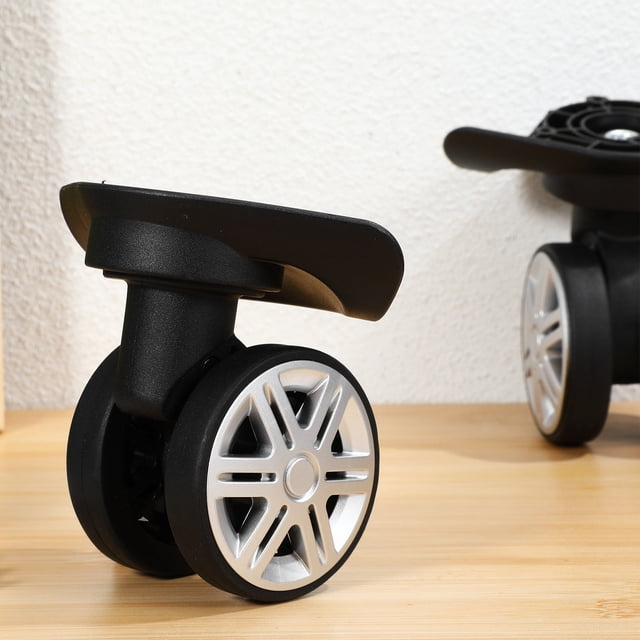 WRITWAA 4Ud De Repuesto Giratorias Para Con Instalación Fácil Y Kit Negro