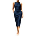 thumbnail image 2 of Asgosdo Women Summer Dresses Sleeveless Bodycon Slim Fit Formal Casual Wedding Pageant Party Midi Dress, 2 of 5