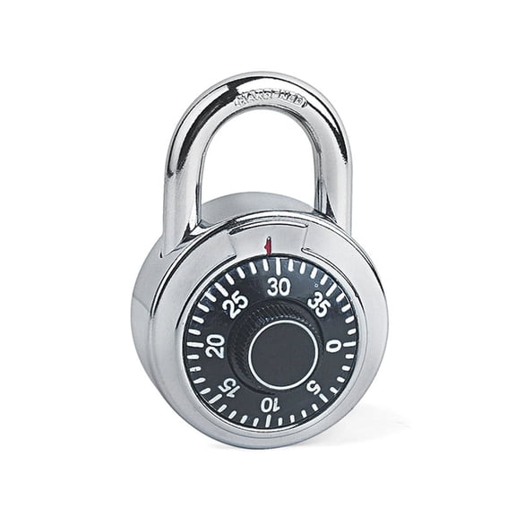 Premier Lock Combination Padlock, 2" Stainless Steel, Hardened Shackle