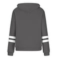 thumbnail image 5 of DDAPJ pyju Striped Sweatshirt for Women Oversized Drawstring Pullover Hoodies Lightweight Casual Athletic Sweatshirts with Kangaroo Pocket, 5 of 6