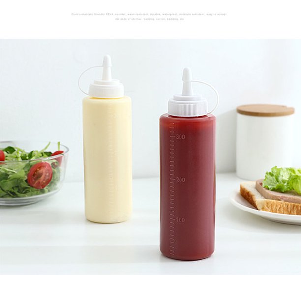 Squeeze Squirt Bottles 6Pack Multipurpose Condiment Bottles For Sauce