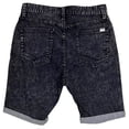 thumbnail image 2 of Vans Off The Wall Men's Hannon Stretch Bermuda Cuffed Denim Jean Shorts (32, Washed Black), 2 of 2