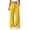 Yellow, variant on yeiolnoer Wide Leg Pants for Women Casual Cotton Linen Pants Drawstring Elastic Waist Pleated Pants with Pockets for Fall(Yellow,X-Large)