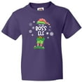 thumbnail image 3 of Inktastic Funny Christmas I'm the Boss Elf with Shoes and Hat Youth T-Shirt, 3 of 5