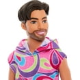 thumbnail image 3 of Mattel - Barbie Ken Fashionista Doll, Brunette with Totally Hair-Inspired Look, 65th Anniversary, 3 of 7