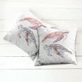 thumbnail image 6 of Ambesonne Turtle Throw Pillow Cover 2 Pack, Watercolor Soft Art, 16", Pink Fuchsia Purple, 6 of 7
