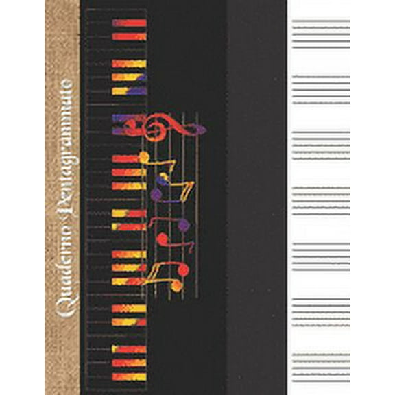 Quaderno Pentagrammato: Quaderno Di Musica Grande Contiene Sommario Per i Nomi Della Tua Musica Formmato A4 (Paperback)