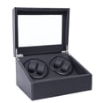 thumbnail image 4 of Miumaeov 4+6 Automatic Rotation Watch Winder Storage Box Luxury PU Leather Wood Display Case Organizer, 4 of 16
