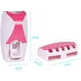 thumbnail image 2 of WAYCOM Dust-Proof Automatic Toothpaste Dispenser Toothpaste Squeezer Kit (Pink), 2 of 8