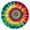 Colorful Rainbow Tie-1, variant on Rainbow Tie Dye Radial Pattern Round Fitted Tablecloth with Elastic Edge,Dining Table Cover Waterproof,Outdoor Round Tablecloth for Camping,Dining,Indoor and Outdoor