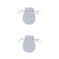 thumbnail image 2 of Guardurnaity 50 Uds bolsa con cordón bolsas de regalo portátiles elegantes bolsas de joyería de operación Simple organizador amplia aplicación Gris 1 2piezas, 2 of 6
