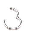 thumbnail image 1 of LNGOOR 1 Pc 16G 14G Hinged Segment Hoop Ring Stainless Steel Lip Nose Septum Piercing, 1 of 8