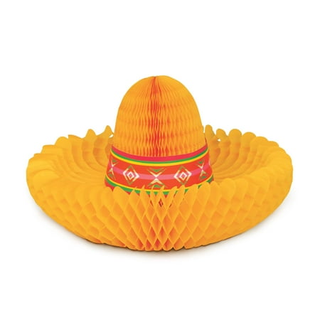 Beistle Tissue Paper Fiesta Sombrero Centerpiece Cinco De Mayo Mexican Theme Table Party Decorations Supplies