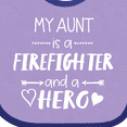 thumbnail image 4 of Inktastic My Aunt is a Firefighter and a Hero Boys or Girls Baby Bib, 4 of 4