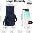thumbnail image 4 of Narwey Insulated Water Bottle Holder with Adjustable Strap 32oz 40oz Sports Bottle Sling Bag with Phone Pocket Waterproof Drawstring with Handles, 4 of 8