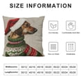 thumbnail image 5 of Qinduosi Merry Christmas Throw Pillow Cover Cute Dog Linen Pillowcase Home Decor Nice Gift Indoor Pillowcase Size White, 5 of 5