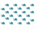 thumbnail image 3 of 24pcs Elephant Cake Topper Small Elephant Cupcake Picks for Baby Shower Birthday Theme Party Decorations Supplies (Blue), 3 of 7