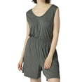 thumbnail image 5 of Hanerdun Women Pajama Pjs Set Female Sleeveless 2PCS Loungewear Homewear Gray 2XL, 5 of 5