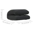 thumbnail image 4 of vidaXL Folding Floor Chair Black Fabric, 4 of 5