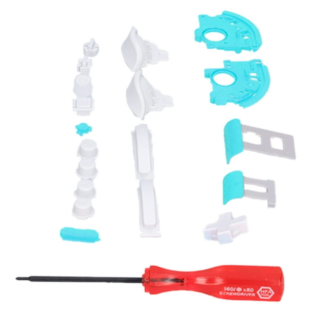 Boutons de la Console de Jeu Bouton de Touche Gamepad pour Interrupteur Bouton de Touche pour Interrupteur Accessoires de la Console de Jeu Boutons de Touche Gamepad avec Tournevis pour Interrupteur