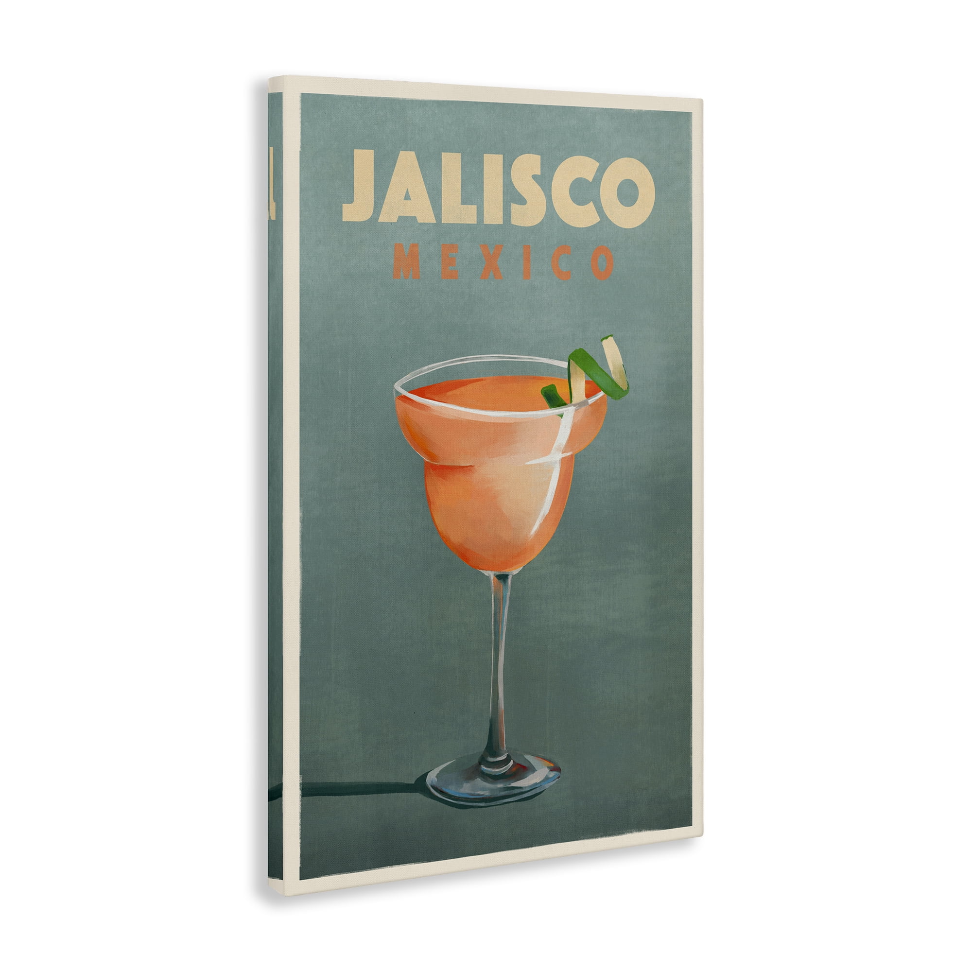 Stupell Industries Jalisco Mexico Cocktail Food & Beverage Painting Wrapped Canvas Art Print Wall Art, 30 x 45