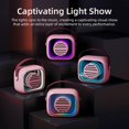 thumbnail image 3 of Mini Karaoke Machine for Kids Adults, Portable Bluetooth Speaker with Wireless Microphones,Toys Birthday Gifts for Girls Ages 4-11,12+ Years Old Toddler Teens -pink, 3 of 6