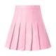 thumbnail image 2 of Gibobby Plisado Mini Falda De Las Falda plisada sólida para mujer y niña, falda básica, falda de diseño Aline(Rosa， M), 2 of 4