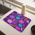 thumbnail image 5 of Dish Drying Mat Absorbent Dish Drainer Kitchen Counter 19.7x15.7inch Dish Drying Pad for Countertops Sinks Draining Racks Flowers and Leaves, 5 of 9