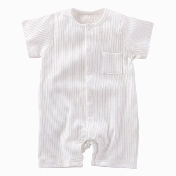 Infant Boy Romper Baby Boys Solid Color Bodysuit Toddler Ruffle Jumpsuit Shirts Casual Tops Baptism Shirt 6-12 Months 12-24 Months 2t 3t 4t 5t 6t 7t 8t 9t Children 0-3 Months