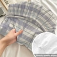 thumbnail image 4 of Twin XL Size Fitted Sheet Set - Buffalo Plaid 2 Piece Bedding Sets 16" Deep Pocket Fitted Sheet with 1 Pillowcases, Lavender Lilac Farmhouse Gingham Striped Brushed Microfiber Hotel Luxury Bed Sheets, 4 of 9
