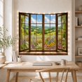 thumbnail image 5 of Wildflower Garden Through Open Window in Sunny Countryside, Tranquil Rustic for Flower Lovers, Countryside Landscape Art, Housewarming Gift, Tapestry Wall Hanging for Bedroom and Living Room, 5 of 7