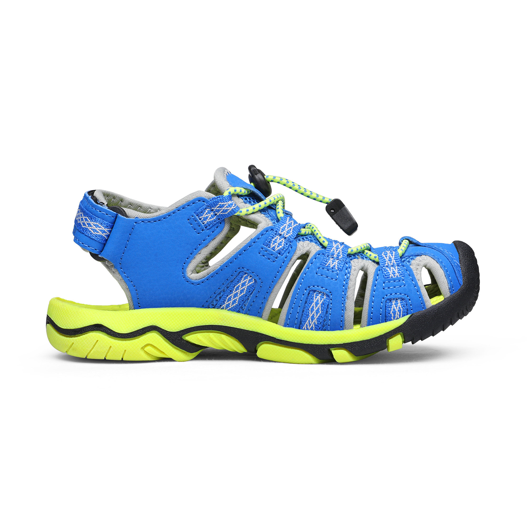 Dream Pairs Kids Summer Athletic Sandals Boys Girls School Outdoor Sports Sandals Walking Shoes 160912-K ROYAL/BLUE/GREY/NEON/GREEN Size 9 - image 2 of 5