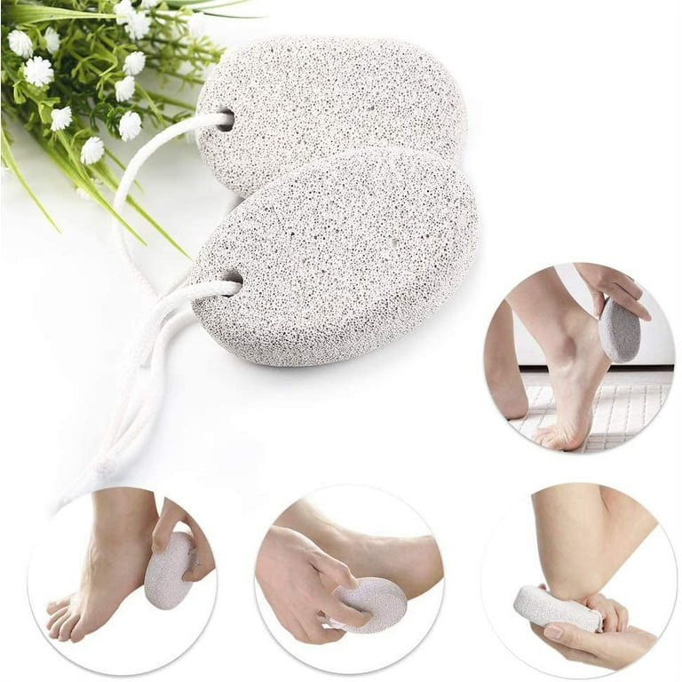 2PCS Foot Pumice Stone Foot File Callus Dead Skin Remover Foot Heel  Scrubber Smooth Feet In Seconds Pedicure Exfoliator Tool