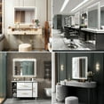 thumbnail image 5 of PAIHOME 24*40 inches Vanity Mirror, 3 Color LED Lighted Anti-Fog rectangle Bathroom Mirror with Tempered Glass, 5 of 5