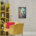 thumbnail image 3 of Stupell Industries Contemporary Fluttering Hummingbird & Radiant Blossoms Black Floating Frame Canvas Art, 17 x 25, by Creative Studio, 3 of 8