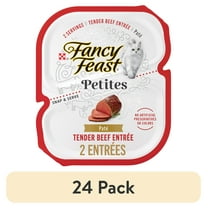 (24 pack) Purina Fancy Feast Petites Tender Beef Entrée Gourmet Wet Cat Food Pate