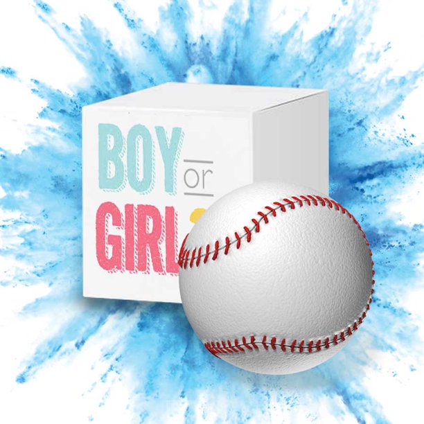 Gender Reveal Baseball 1 Blue Ball Packed With Exploding Powder Team Boy Sex Revealing Party Baby Shower Smoke Bombs Party Supplies Occasions Best Decoration Surprise Nbsp Walmart Com Walmart Com