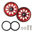thumbnail image 1 of Graflsoa MUQZI Vélo Pliant en Alliage d'Aluminium CNC Roues Faciles pour Brompton, Rouge - Léger, Durable, Roulement Fluide avec Roulements à Billes, 1 of 7
