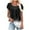 Black, variant on Women Fashion Tops Trendy Tshirts Shirts Graphic Plus Size Black Tees Slim Fit