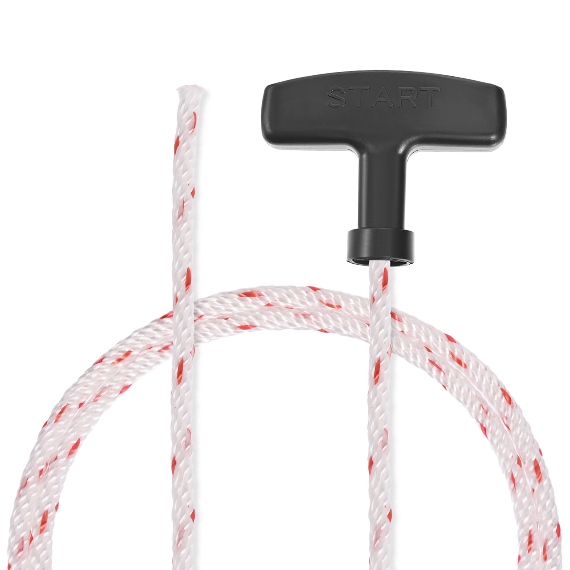 Recoil start Rope with Handle 4mm Dia 1.15m 3.77ft Polyester Pull Cord