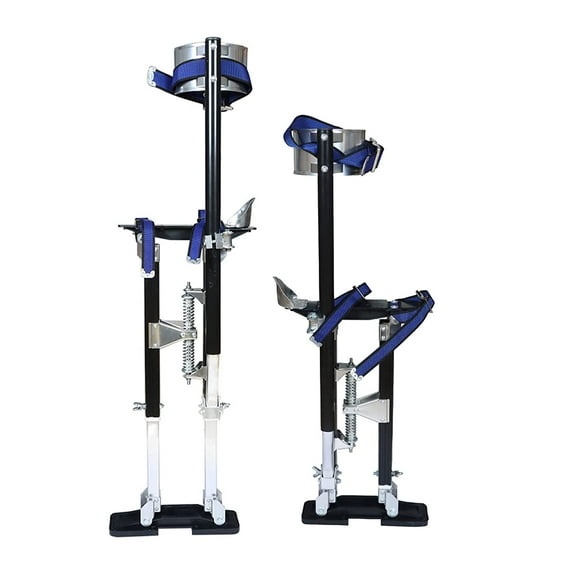 PET-U 1Pcs Drywall Stilts 15-23 Inch Drywall Stilt Aluminum Alloy Adjustable Stilts Black Stilts