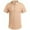 Beige, variant on HAOMEILI Men's Cotton Linen Henley Shirt Short Sleeve Hippie Casual Beach T-Shirts with Pocket