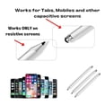 thumbnail image 3 of PRO Capacitive Resistive Stylus Universal 2 in 1 Compatible with Samsung Galaxy Tab S7/S7+/S6/Lite/S5e/Plus High Sensitivity & Precision 3 Pack! (SILVER), 3 of 5