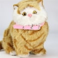 thumbnail image 5 of Adjustable Cat Collar - Solid Color Faux Leather Puppy Collar for Outdoor Adventures, 5 of 8