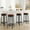 brown 4pcs, variant on Huisuilinss Swivel Bar Stools Set,Counter Height Barstools With Footrest And Metal Frame,30"H Round PU Leather Upholstered Bar Stools,Backless Bar Chairs For Kitchen Island