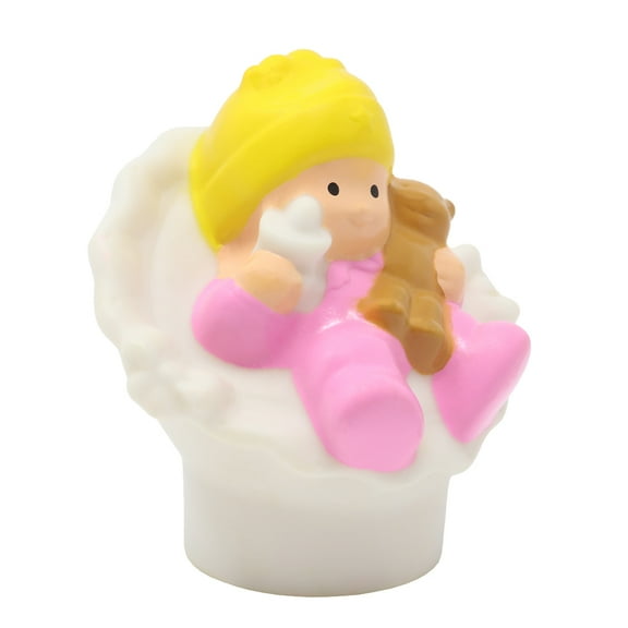 Replacement Part for Collectible Fisher-Price Little People Happy Sounds Home Dollhouse Playset P3329 - Replacement Baby Girl Figure in a Carseat
