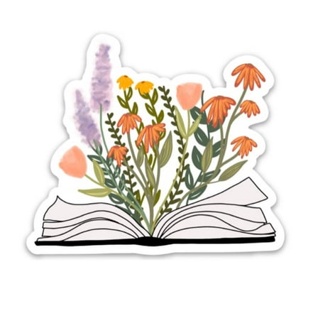 Sticker | Book  Flowers