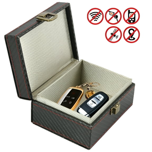 EUWBSSR Keyless Car Key Blocker Box Signal Faraday Box Safety Blocking Pouch Anti Theft