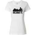 thumbnail image 3 of Inktastic Orlando Skyline with Grunge Women's T-Shirt, 3 of 5